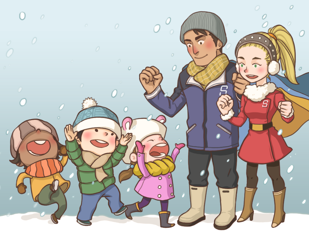 Holiday e-card illustration