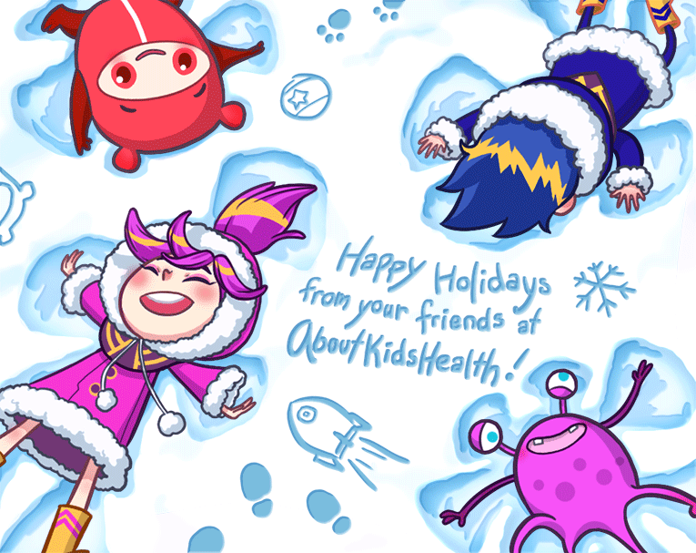 Holiday e-card illustration