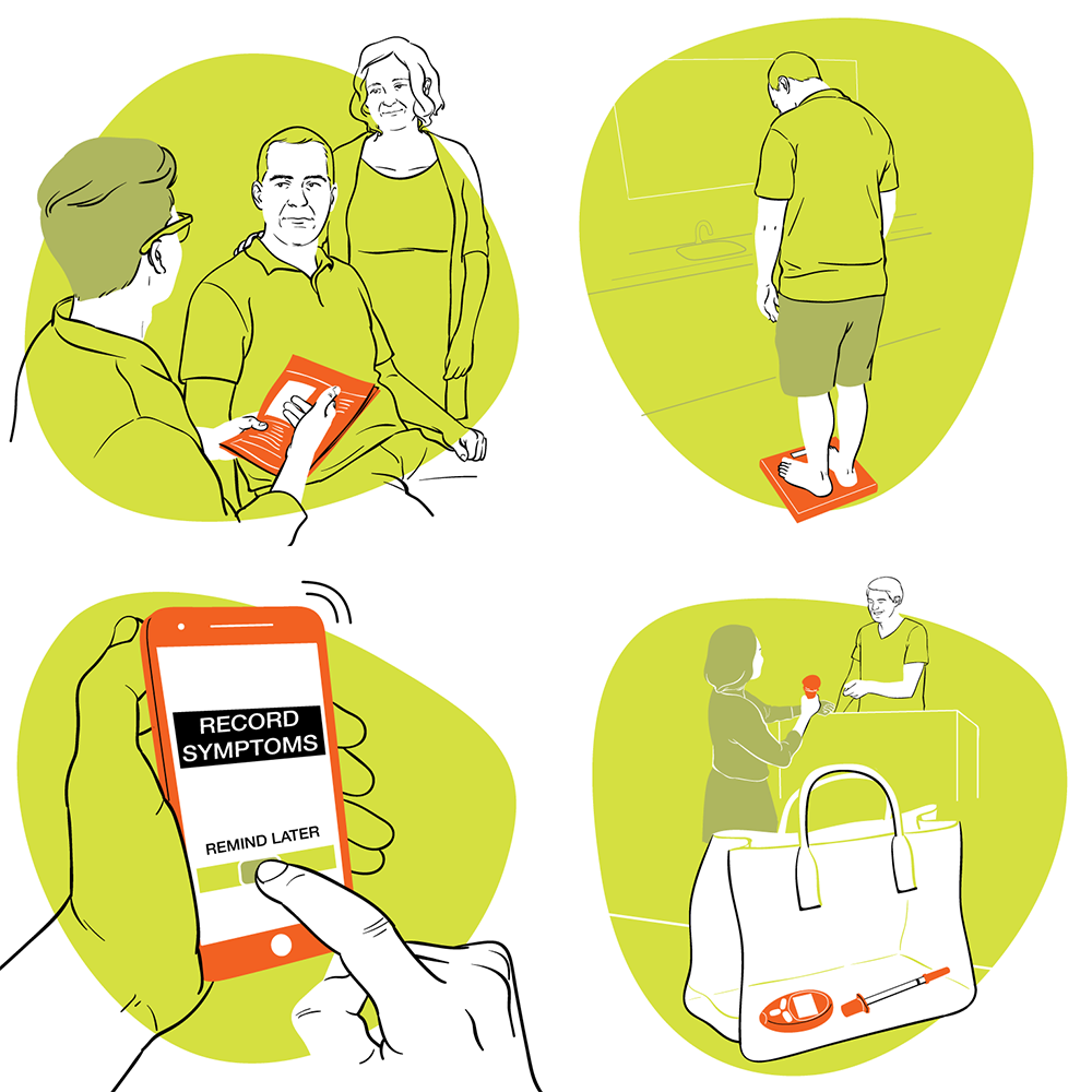 Self-monitoring illustration