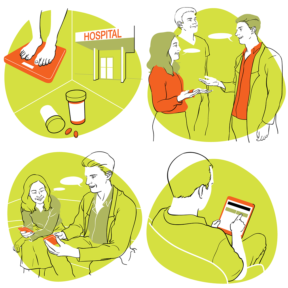 Self-monitoring illustration