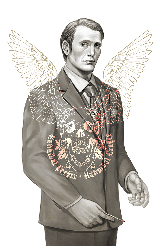 Hannibal Lecter illustration