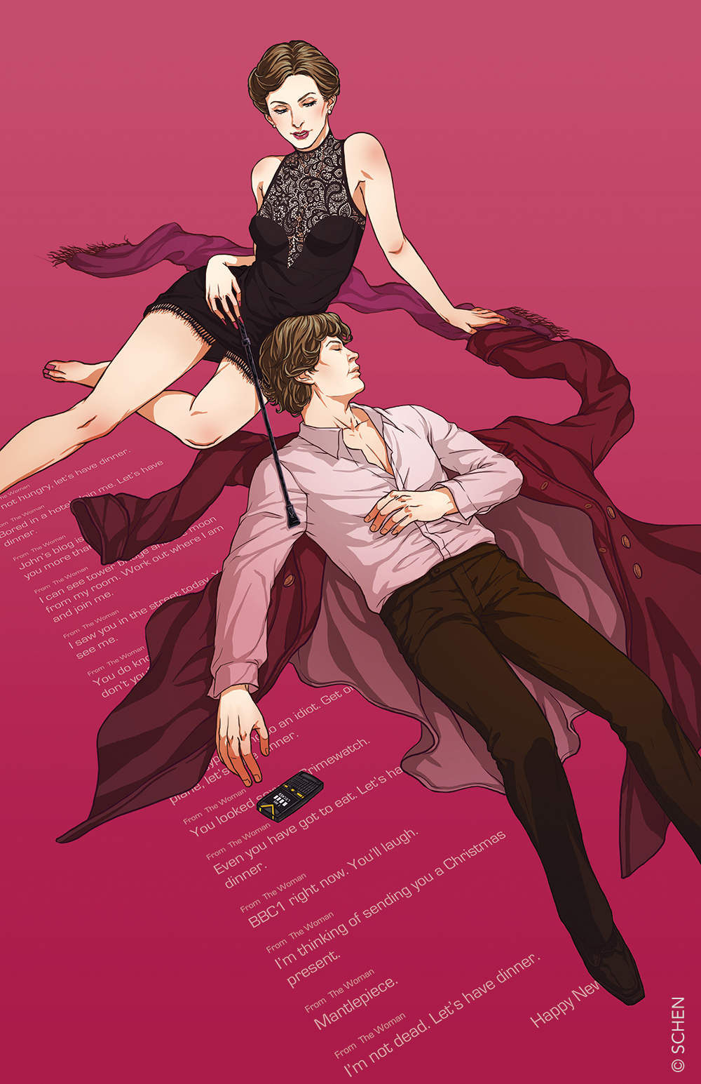 BBC Sherlock illustration